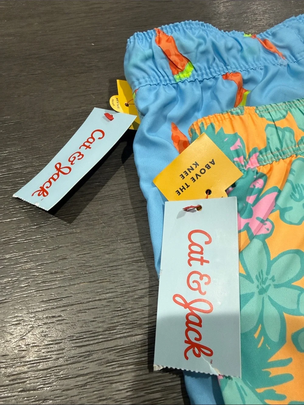 Pack 2 Swim Shorts Blue & Orange Floral - Cat & Jack